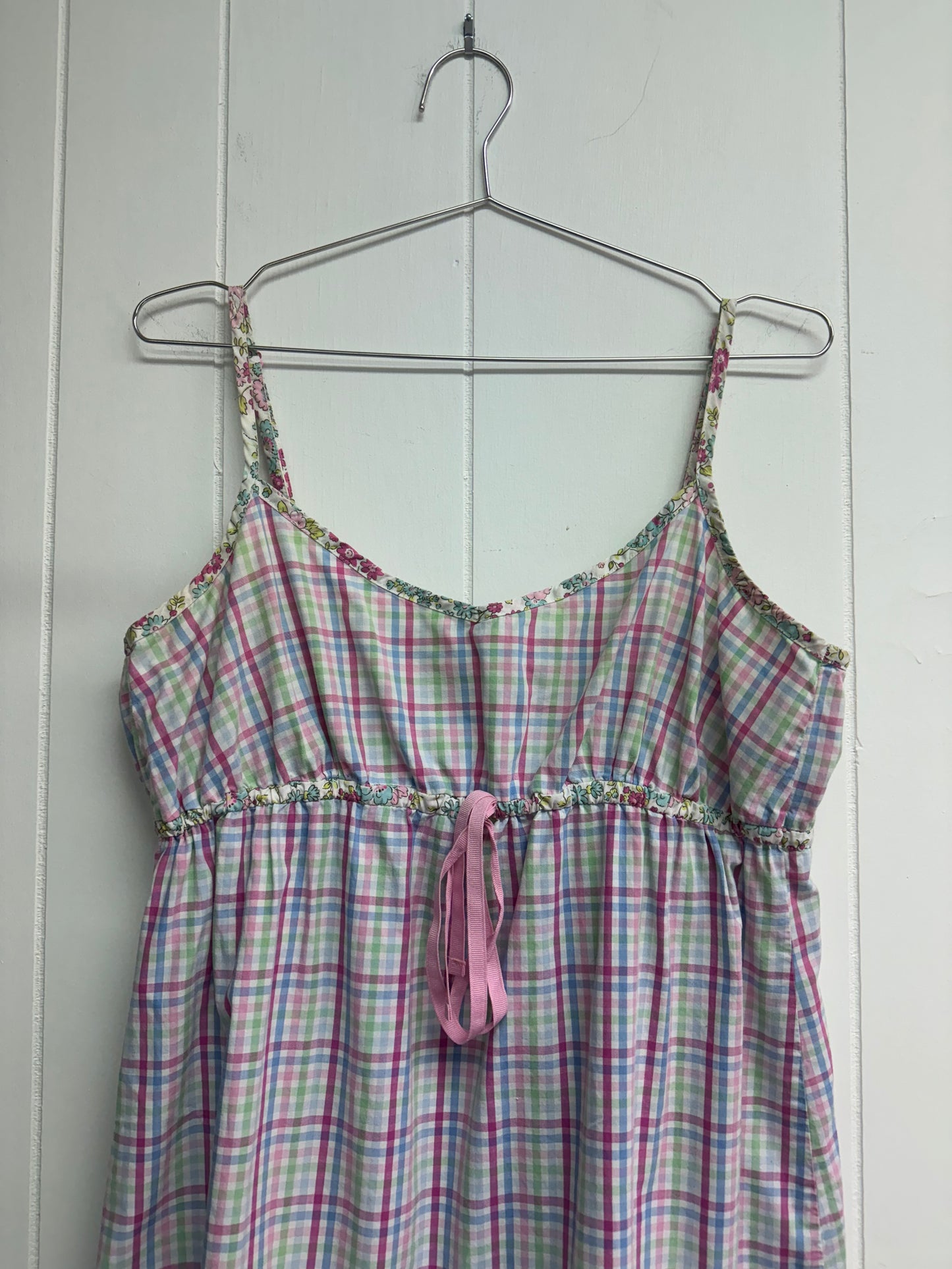 M/L pastel gingham mini dress