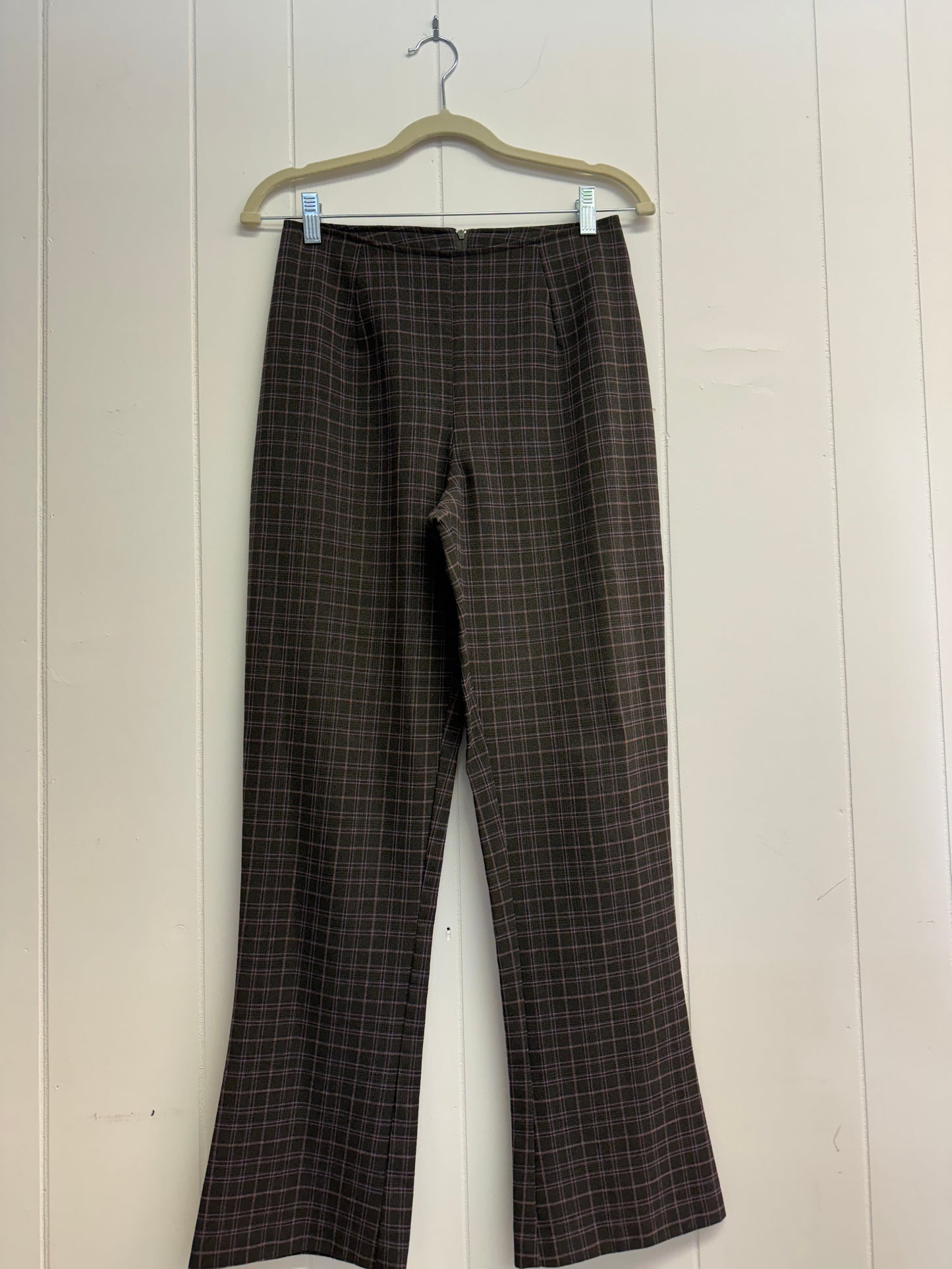 6/M Vintage Plaid Flare Pants