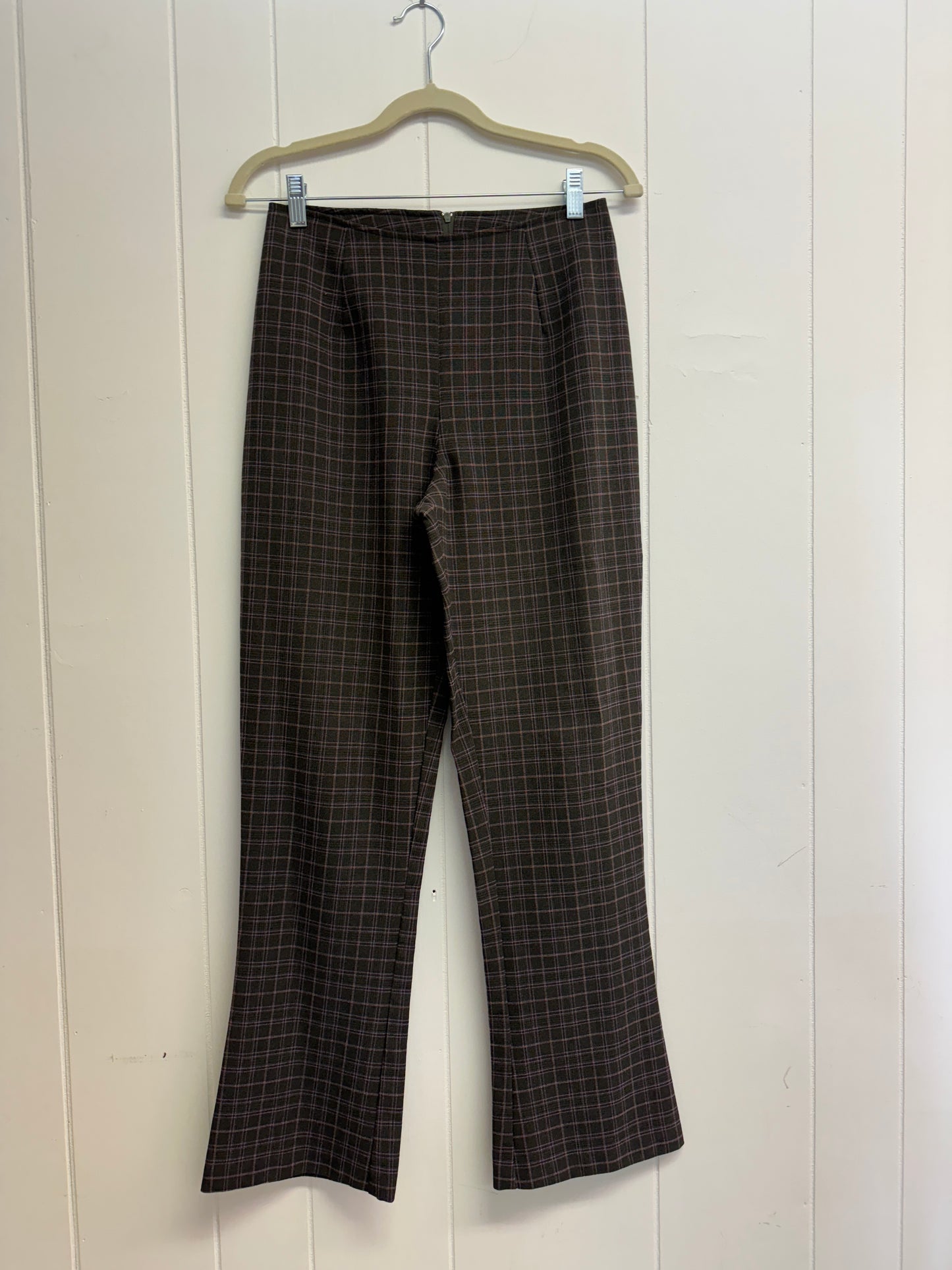 6/M Vintage Plaid Flare Pants