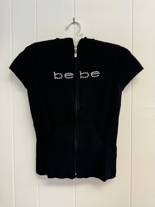 S Y2k bebe Rhinestone Zip Up