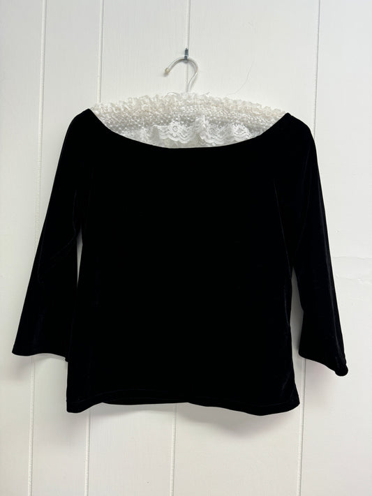 S Velvet Off the Shoulder Top