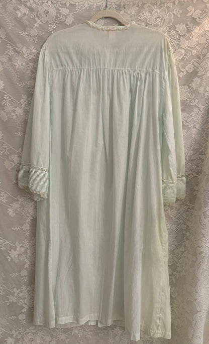 XL Vintage Mint Green Dressing Gown