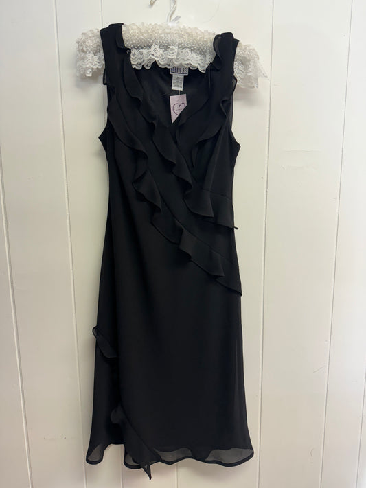 10/M 90s/Y2k Black Ruffle Dress