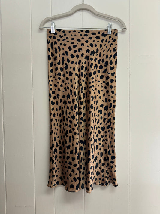 S Réalisation Par Leopard Print Midi Skirt