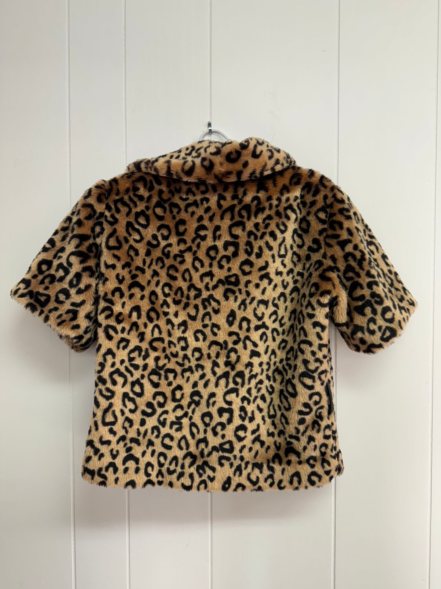 S 90s/Y2k Cheetah Short Sleeve Coat