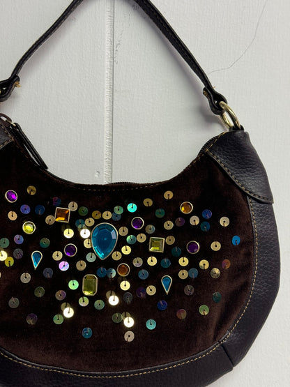 Y2k Brown Gemstone Purse