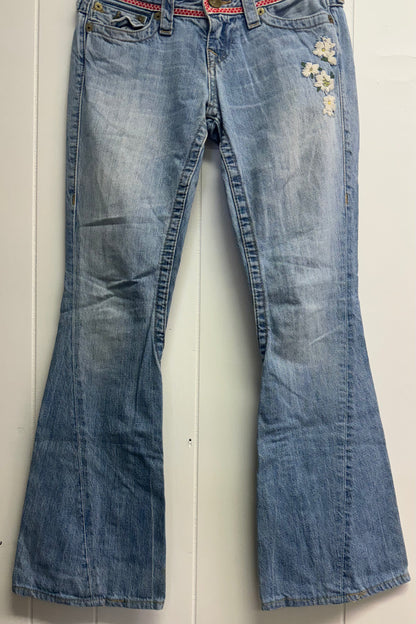 2/26 Y2k True Religion Flower Jean