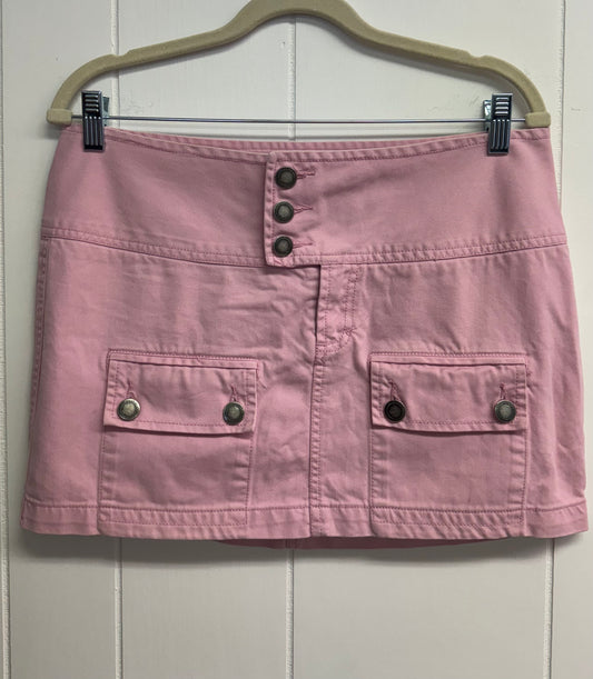 6/28" Y2k Pink Mini Cargo Skirt