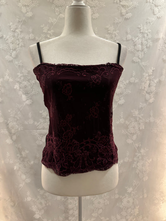 M Y2k Red Lace Cami