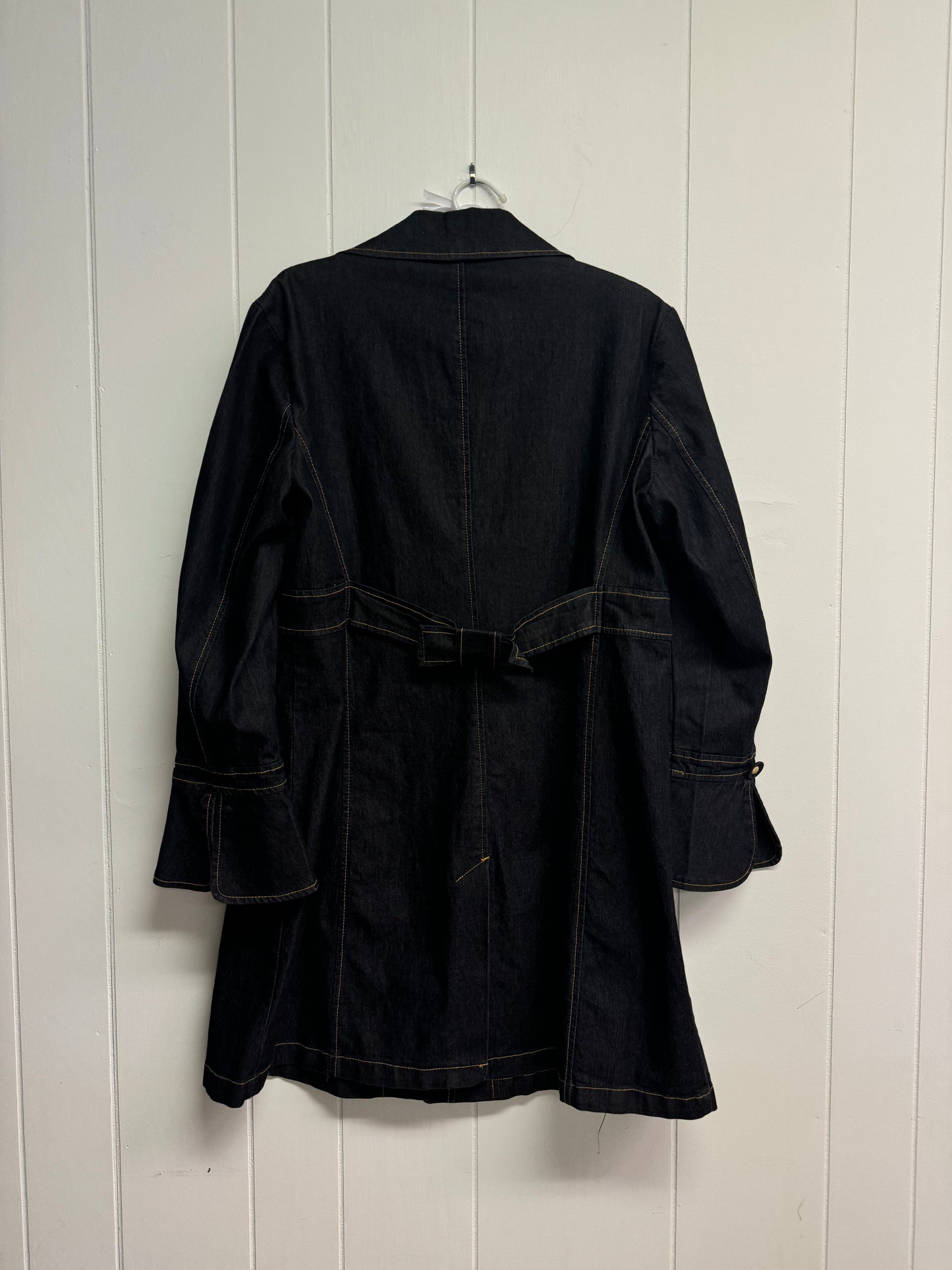 M/L Bell Sleeve Denim Trench Coat