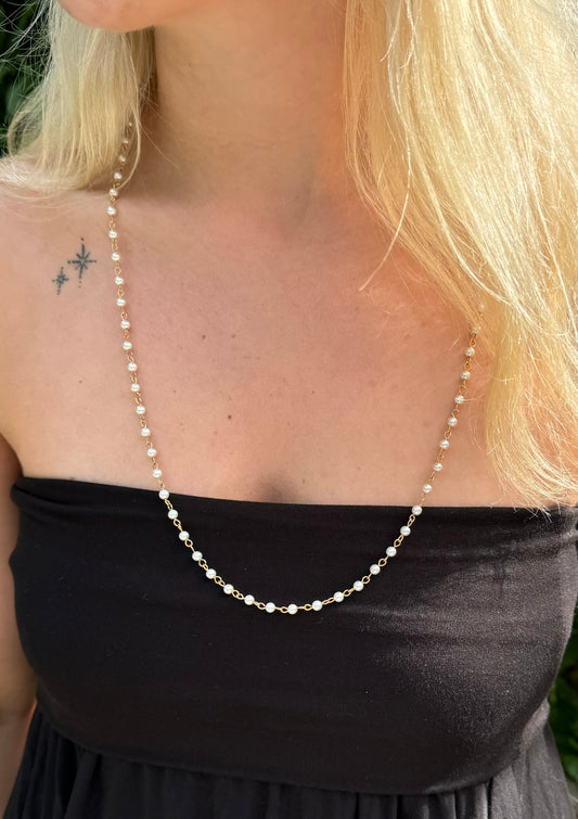 Vintage Simple Gold/Pearl Chain