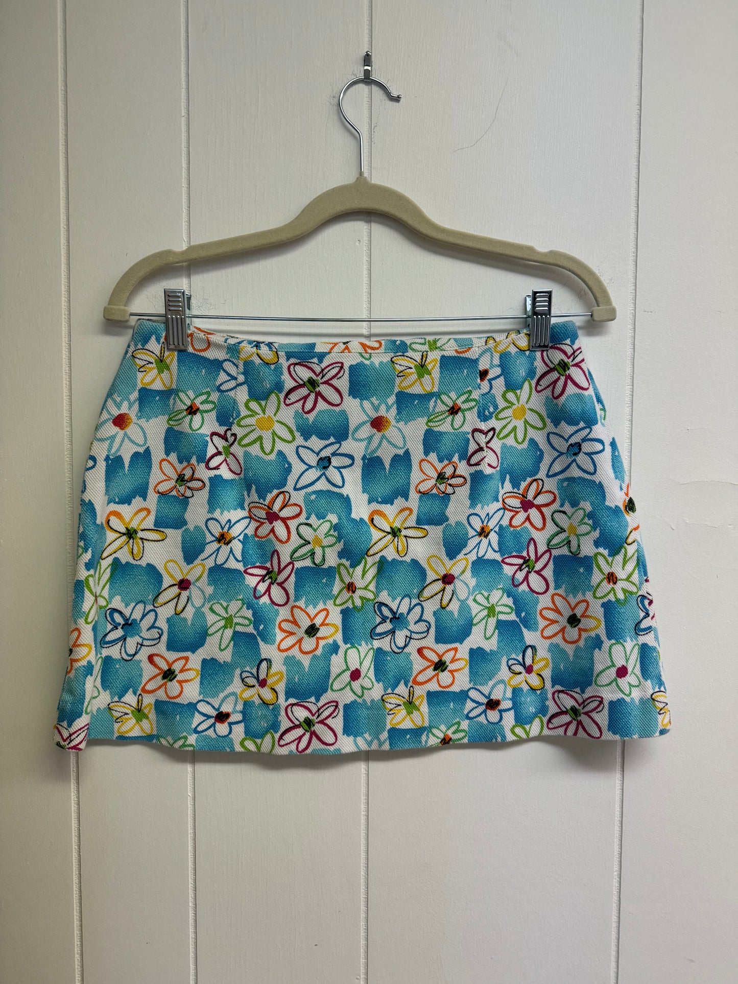 4/S Vintage Flower Mini Skirt