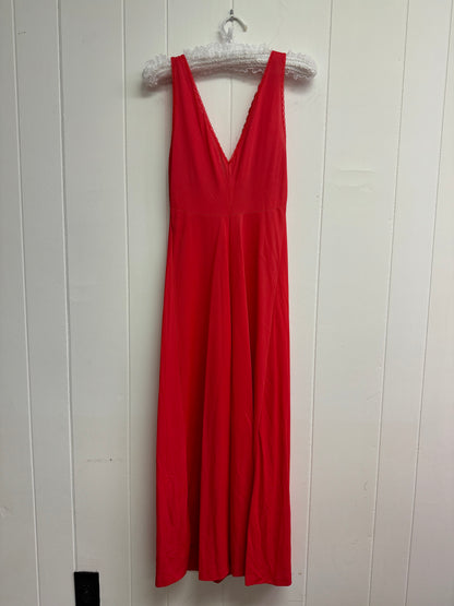 S Vintage Red Lace Maxi Slip