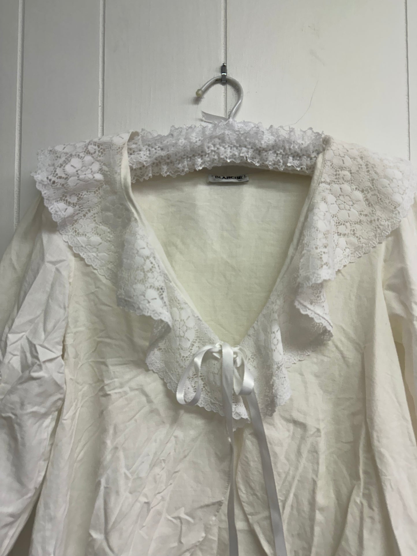 M/L Flouncy Blouse Lace Collar