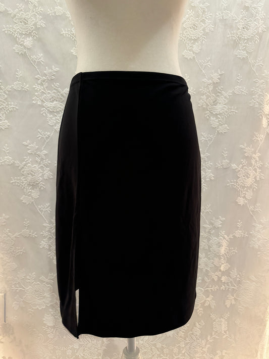 S/M Vintage Esprit Black Midi Skirt