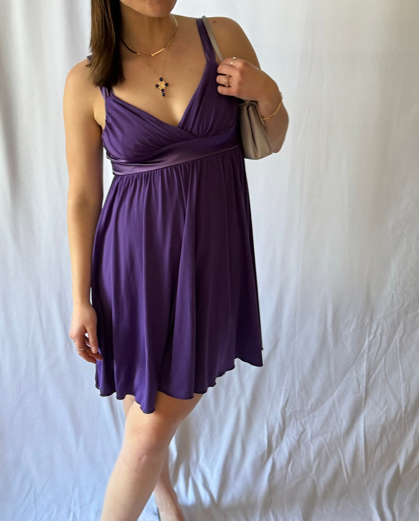 Vintage/Y2k Purple Mini Dress