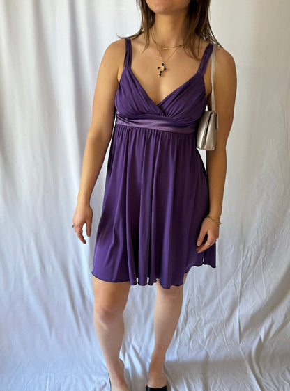 Vintage/Y2k Purple Mini Dress