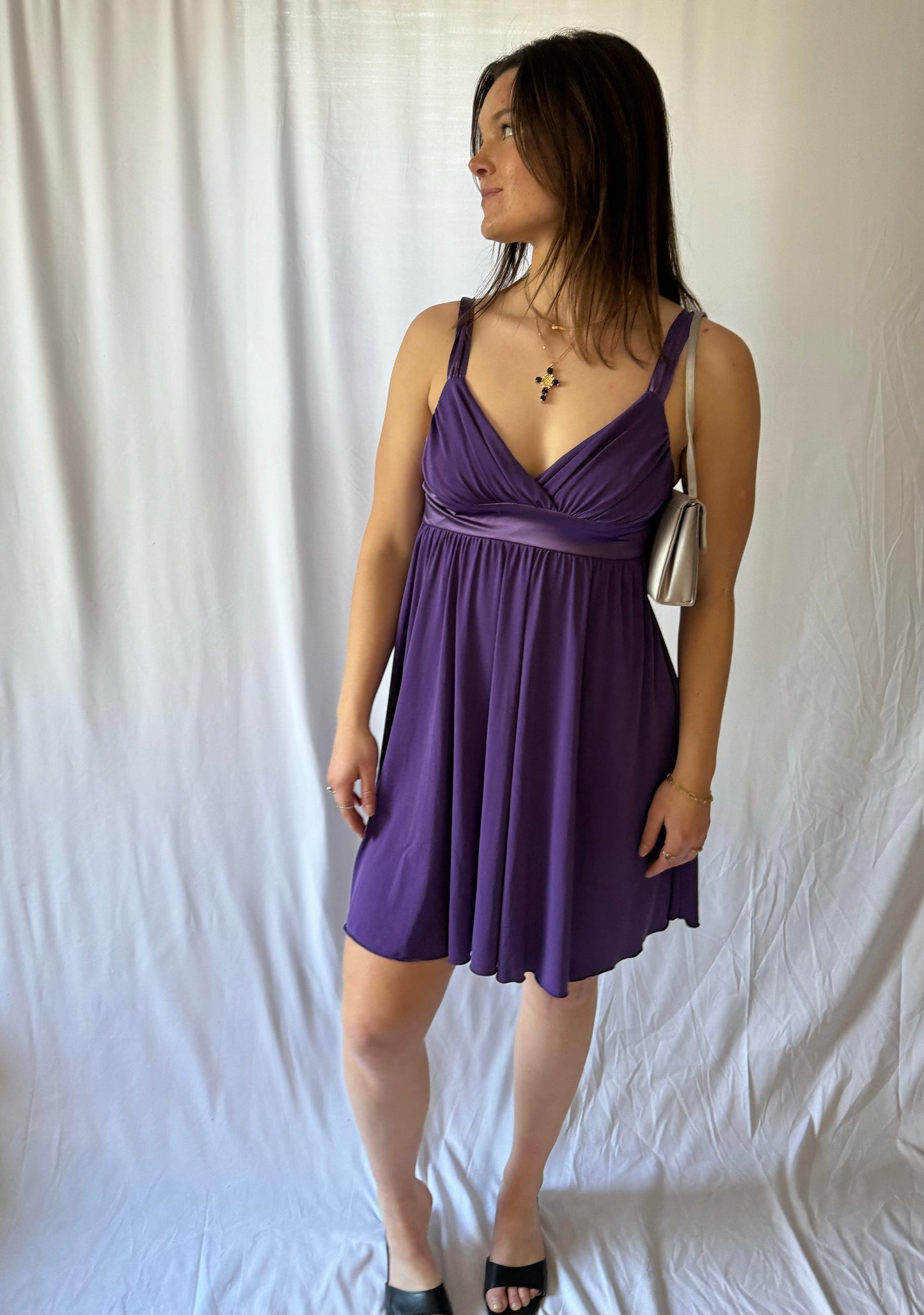 Vintage/Y2k Purple Mini Dress