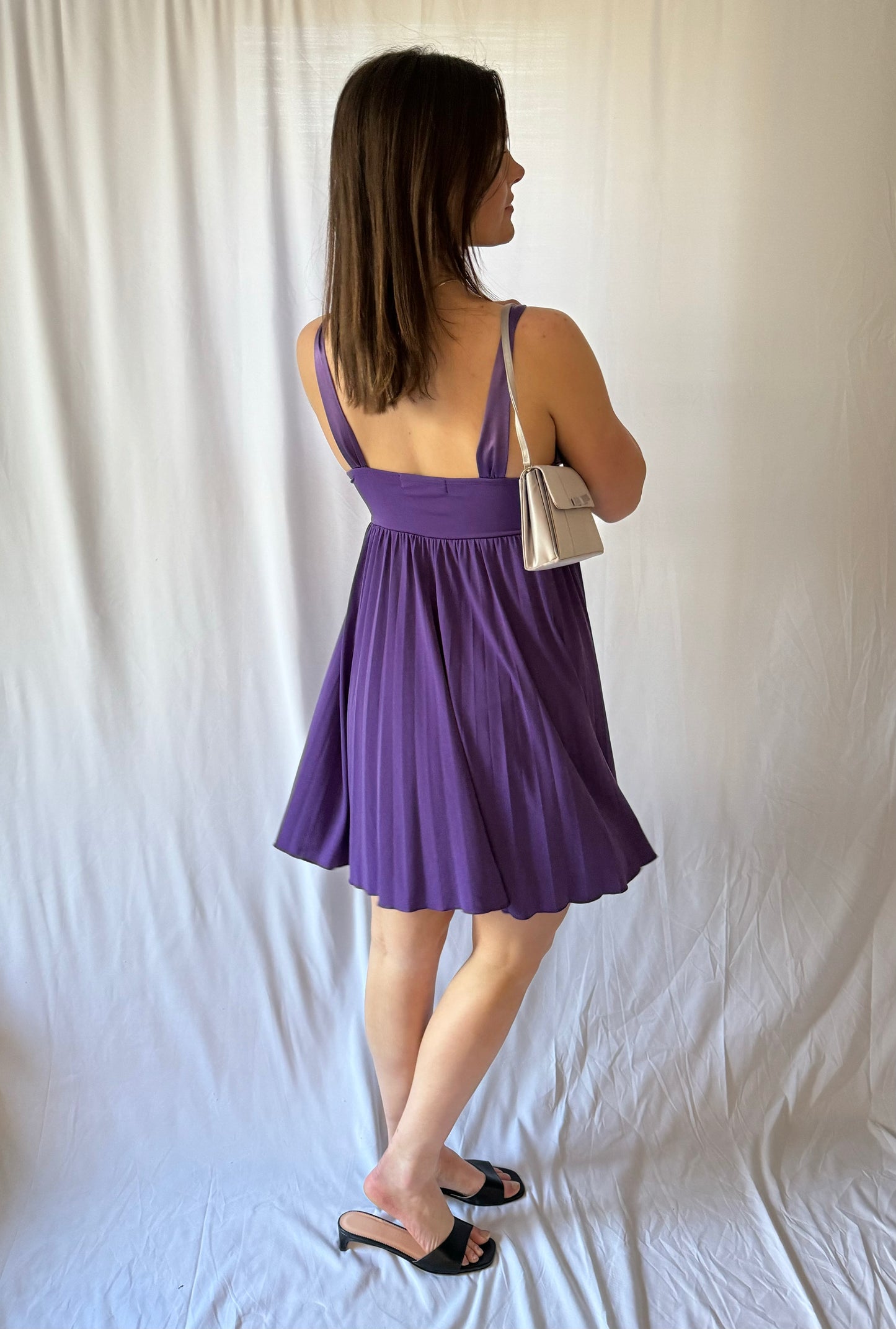 Vintage/Y2k Purple Mini Dress