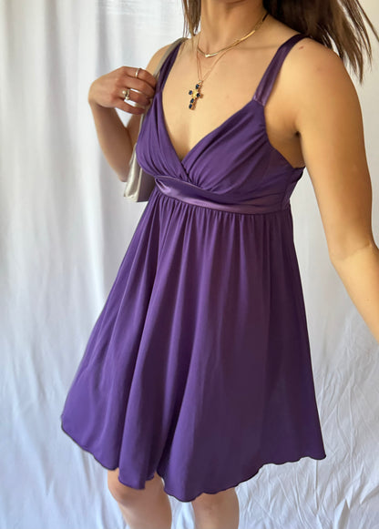 Vintage/Y2k Purple Mini Dress