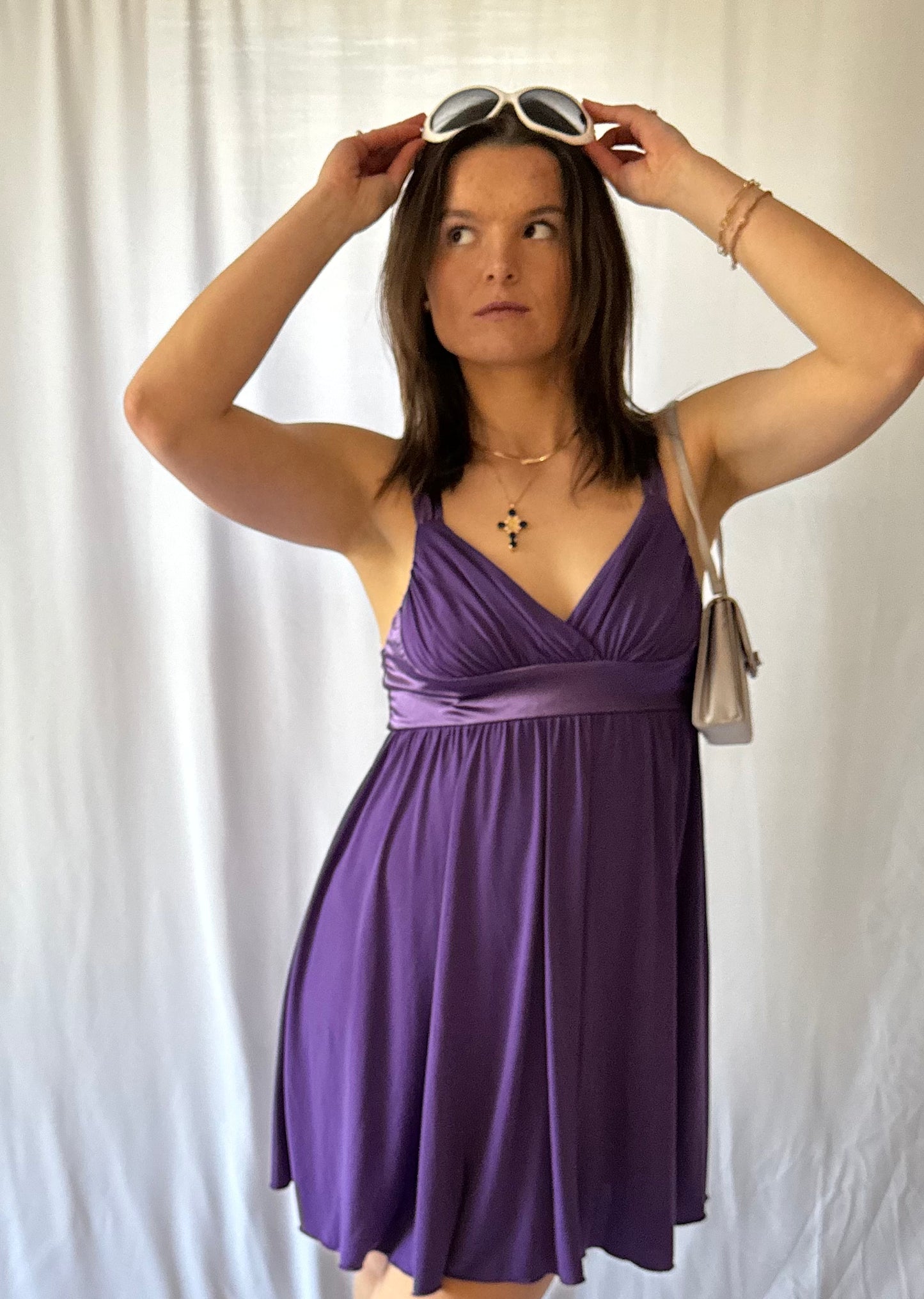 Vintage/Y2k Purple Mini Dress