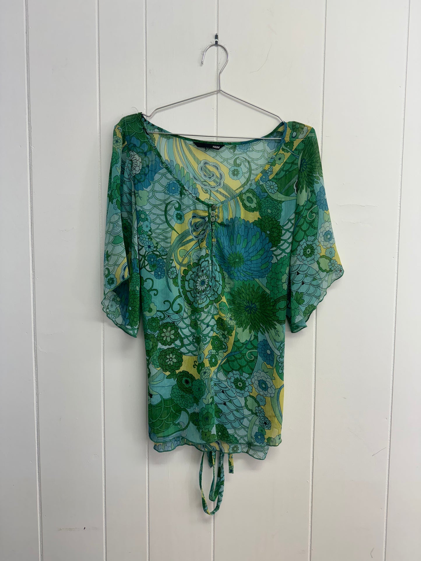 M/L Green & Groovy Blouse- AS IS