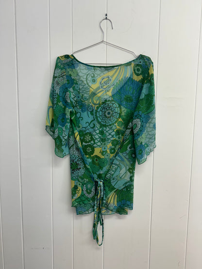 M/L Green & Groovy Blouse- AS IS