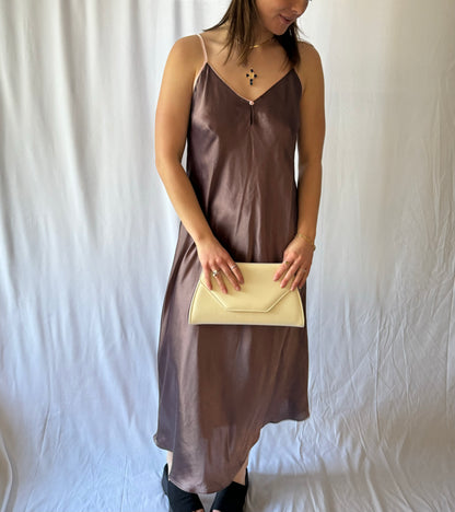 S/M Brown Maxi Slip Dress