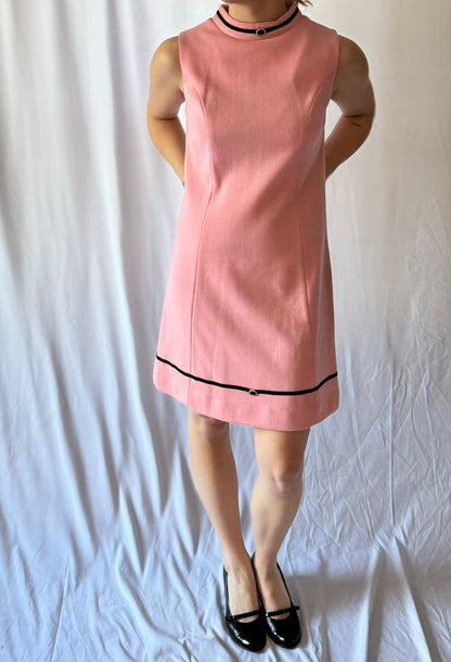 S-L Vintage 50s/60s Pink Shift Dress