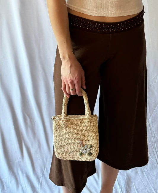 Y2K Brown Gaucho Pants