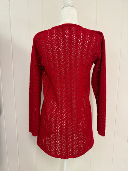 M Vintage 90s Knit Red Sweater