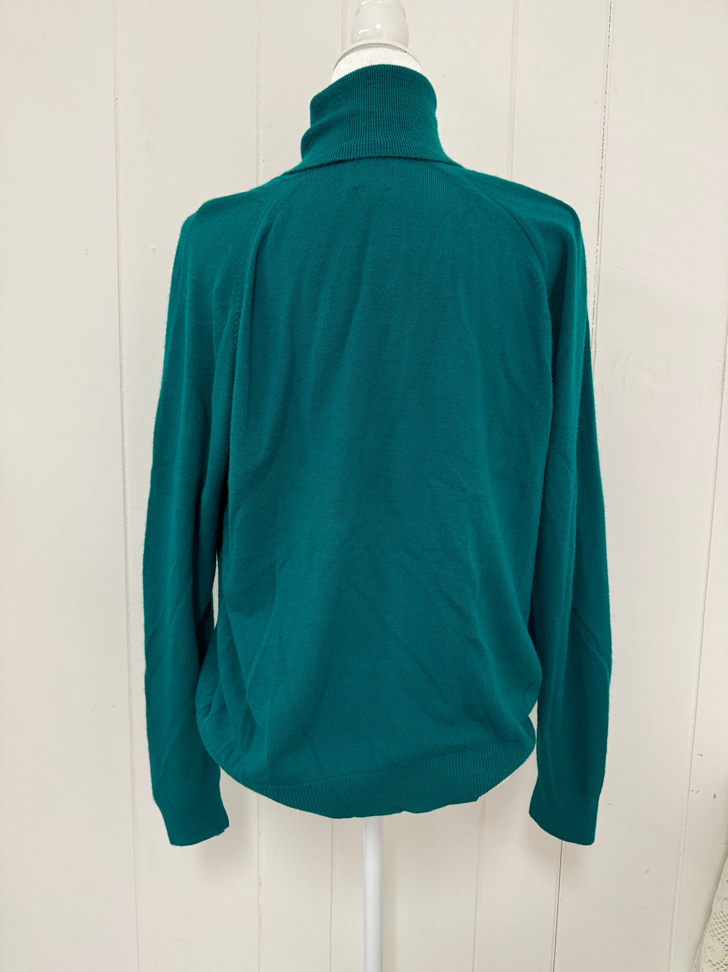 S-L Vintage Cozy Green Turtleneck