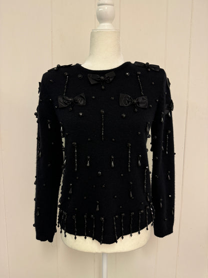 S Vintage 80s Embellished Sweater