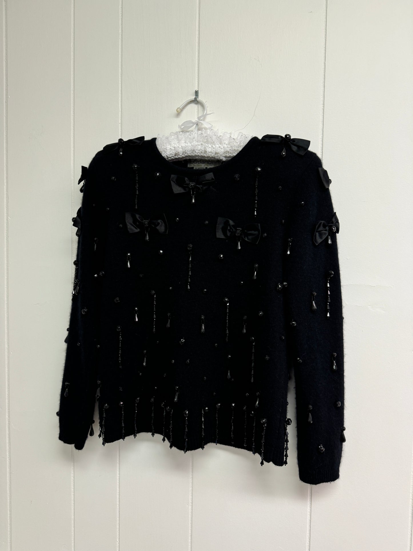 S Vintage 80s Embellished Sweater