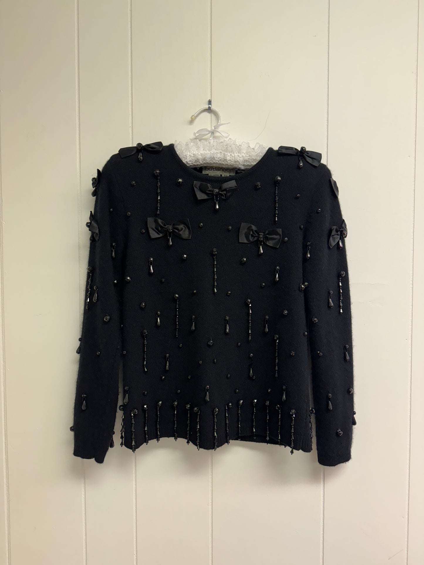 S Vintage 80s Embellished Sweater