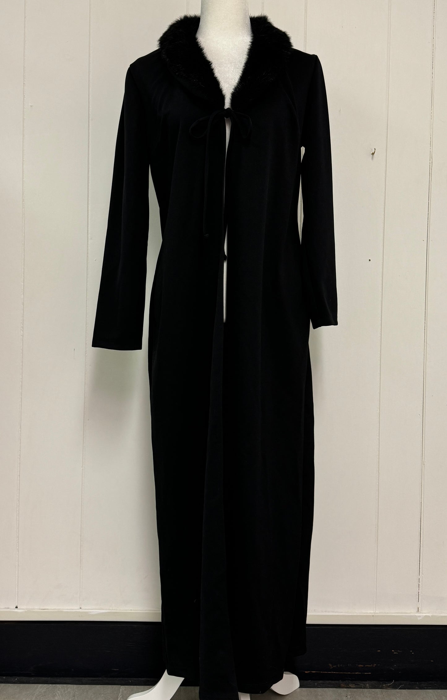 S/M Vintage Black Duster Coat