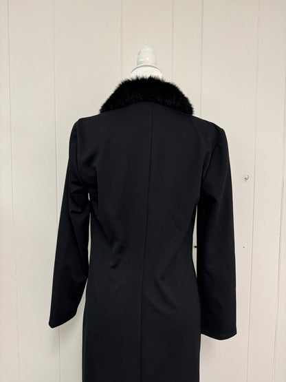 S/M Vintage Black Duster Coat