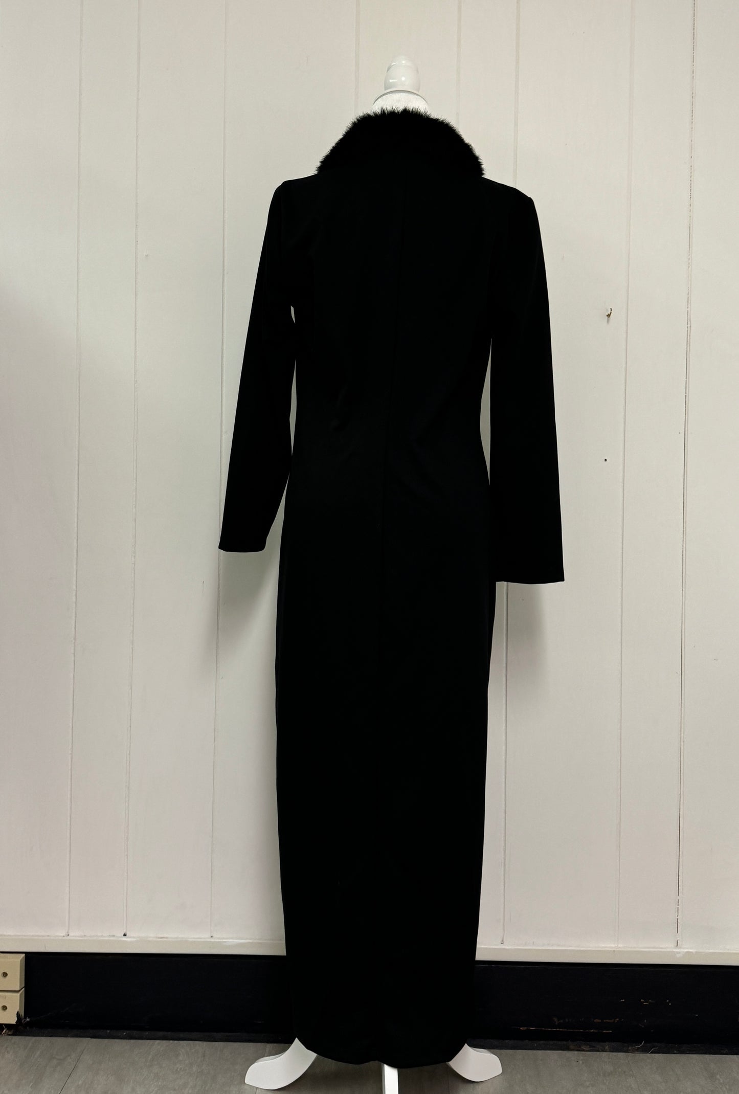 S/M Vintage Black Duster Coat