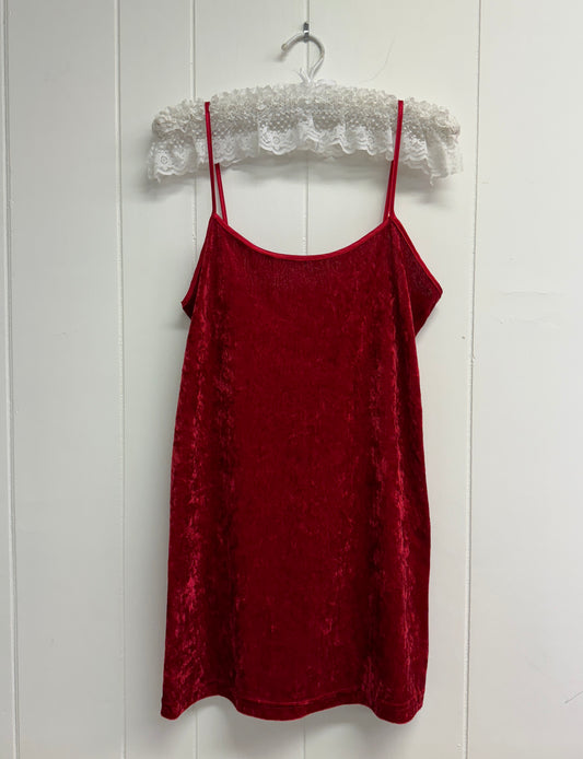 S Vintage/Y2k Velvet Crush Slip Dress