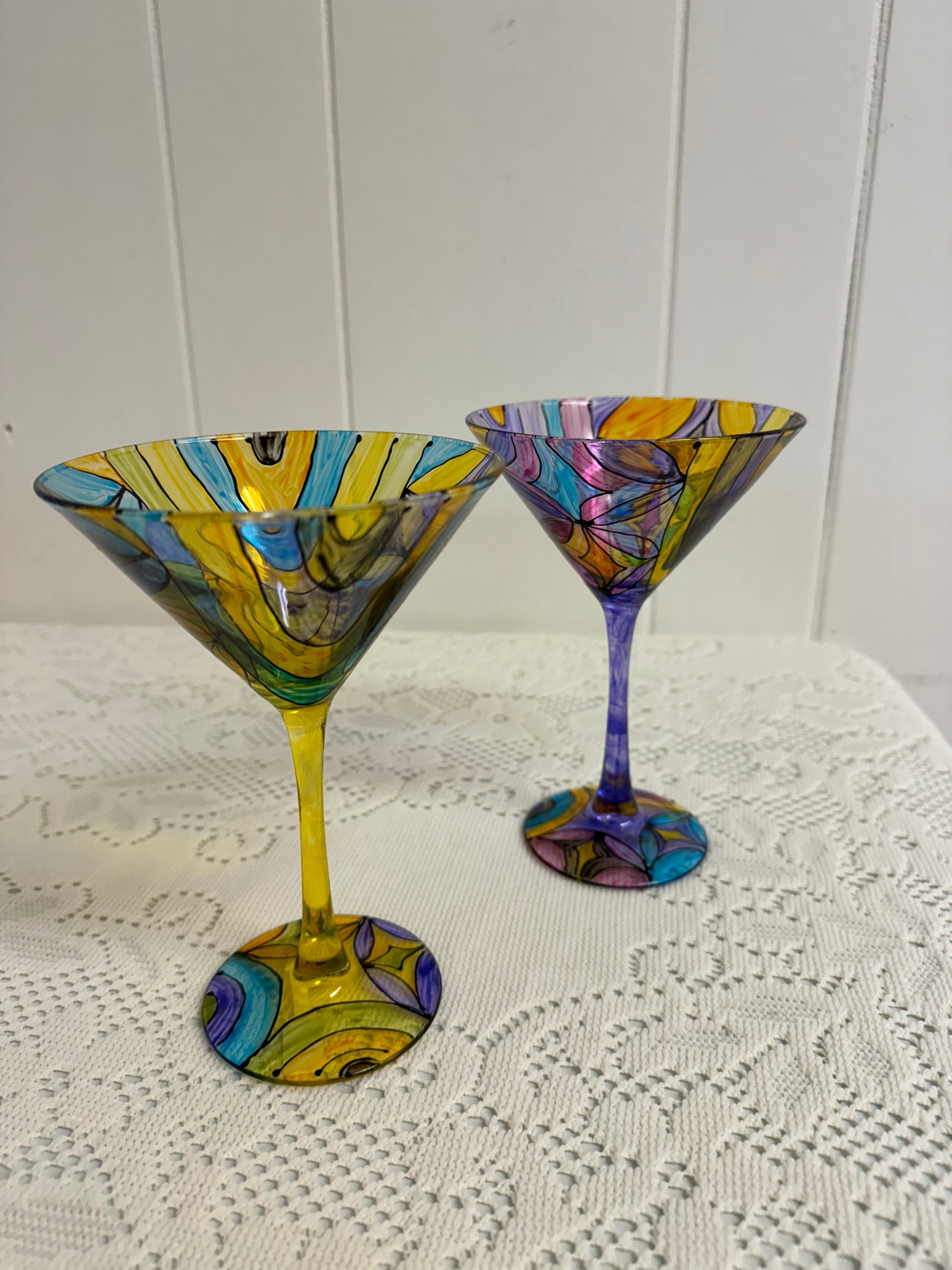 Mosaic Martini Glass Set