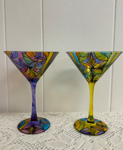 Mosaic Martini Glass Set