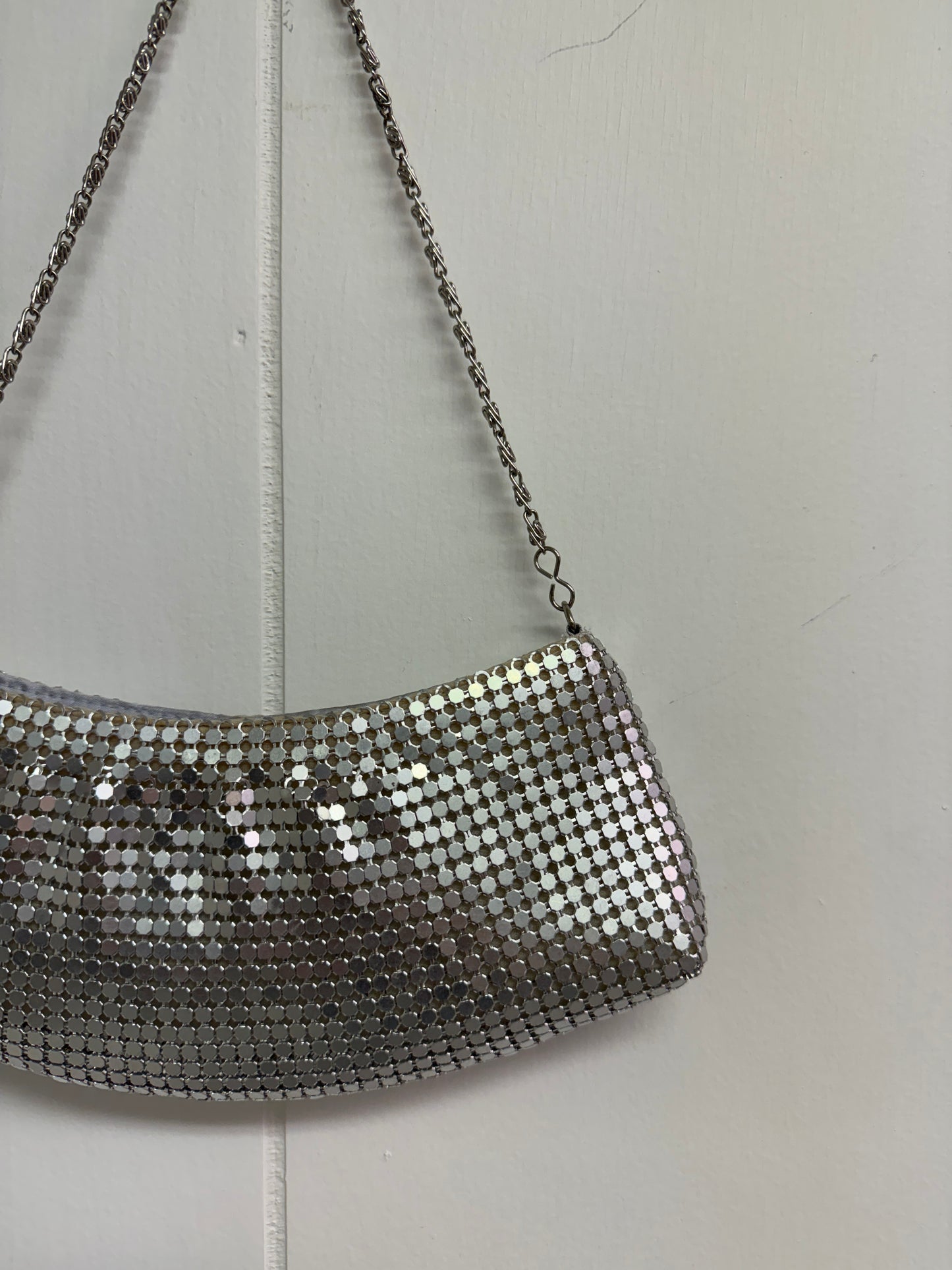 Y2k Silver Mesh Mini Purse