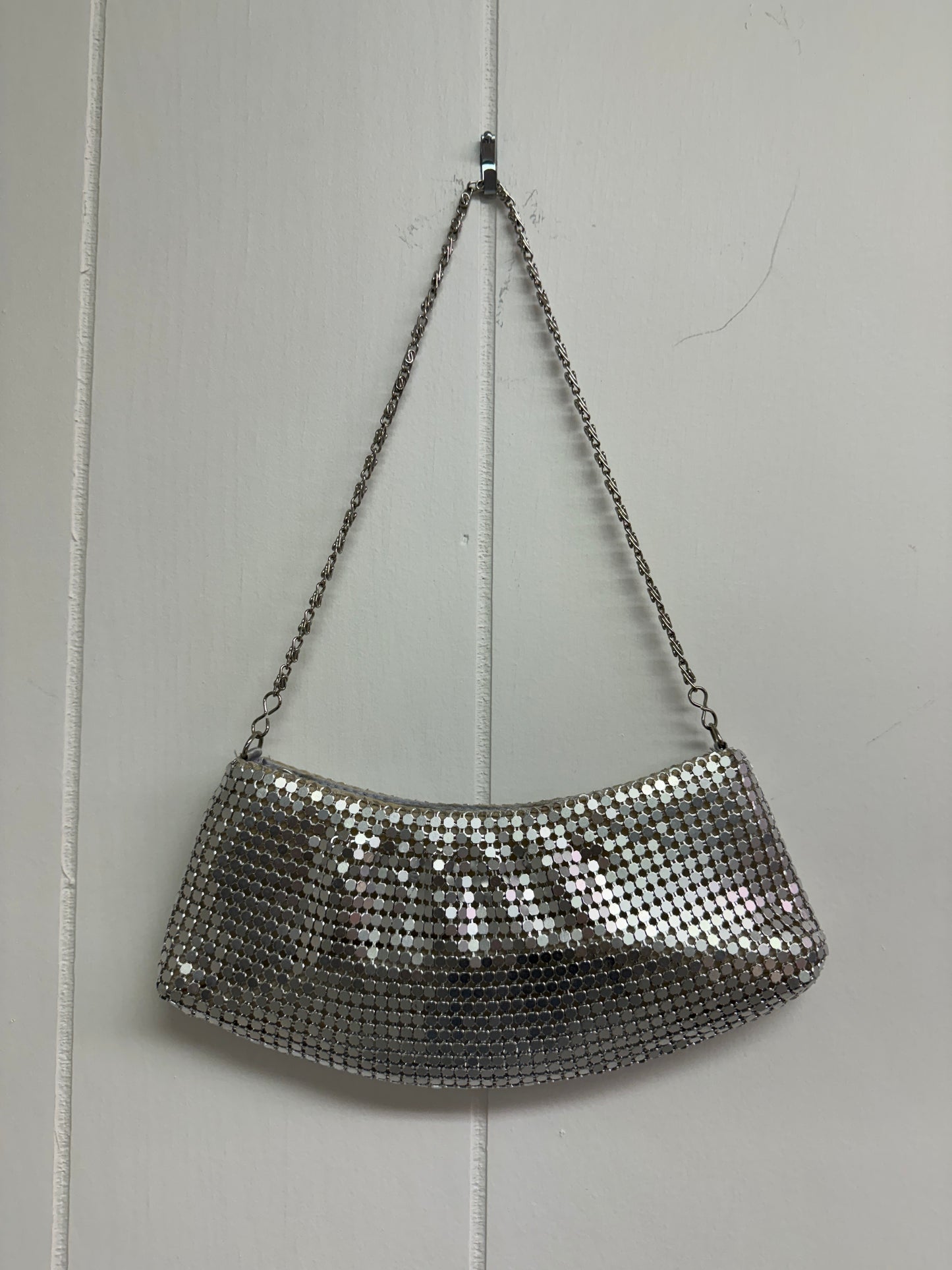 Y2k Silver Mesh Mini Purse