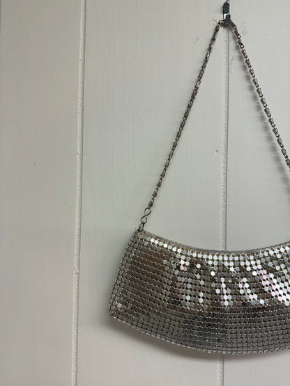 Y2k Silver Mesh Mini Purse