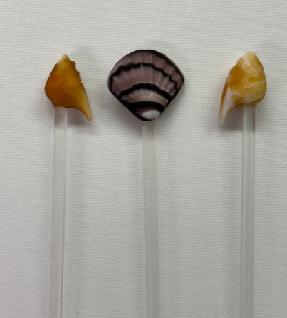 Vintage Seashell Cocktail Stirrers