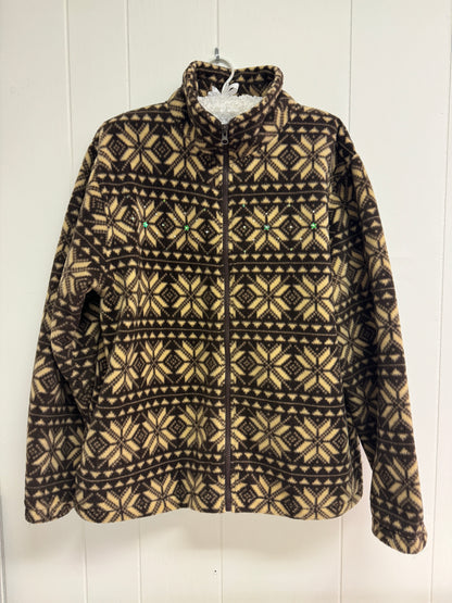 M/L Fair Isle Fleece Zip Up