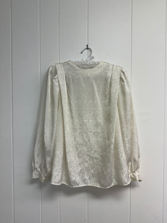 M Vintage Cream Paisley Blouse