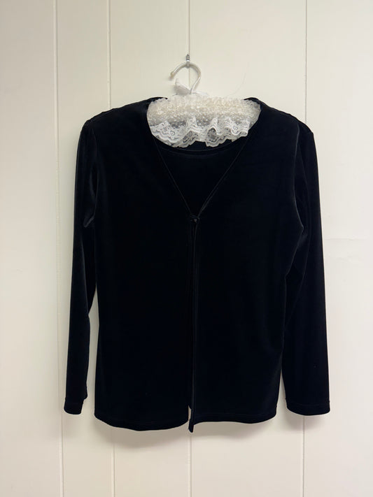 S/M Velvet Long-Sleeve Top