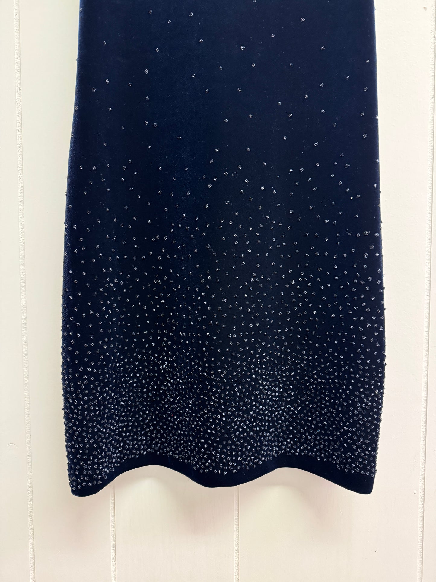 S Starry Night Velvet Mini Dress