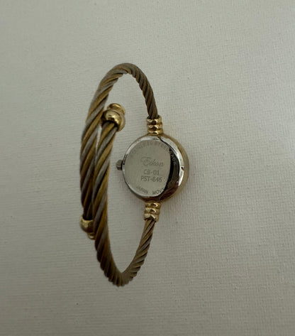 Vintage Two-Tone Cable Band Watch